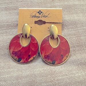 NWT PATRICIA NASH MULTI-COLOR GOLD TONE EARRINGS